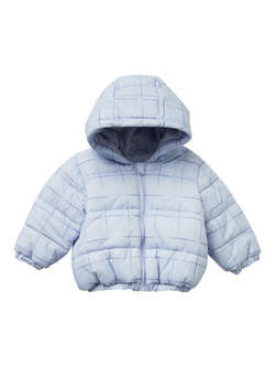 Benetton Baby Fleece Lined Padded Jacket, Blue, Blue