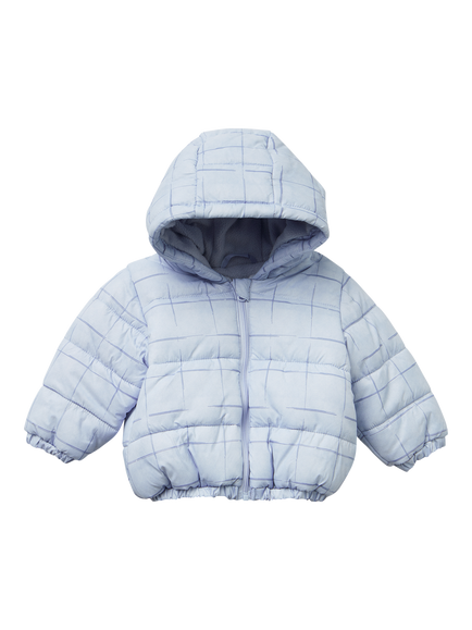 Benetton Baby Fleece Lined Padded Jacket, Blue, Blue