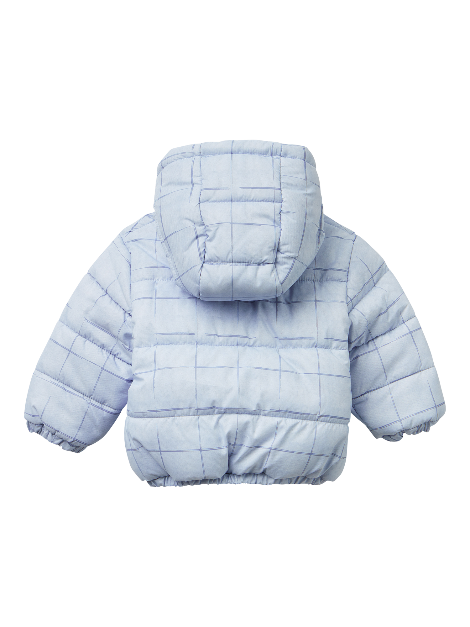 Product image 2 of 3, which shows Benetton Baby Fleece Lined Padded Jacket, Blue, 1-3 months
