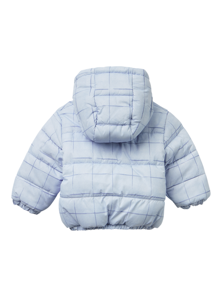 Benetton Baby Fleece Lined Padded Jacket, Blue - view 2, Blue