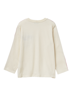 Benetton Kids' Cotton Arctic Life Graphic T-Shirt, Beige - view 2, Beige