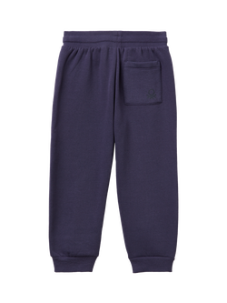 Benetton Kids' Fleece Drawstring Joggers - view 2, Blue