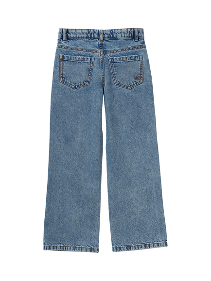 Benetton Kids' Rhinestone Straight Fit Jeans - view 2, Blue
