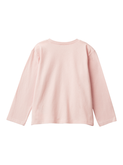 Benetton Kids' Cotton Polar Bear and Penguin Graphic T-Shirt, Pink - view 2, Pink