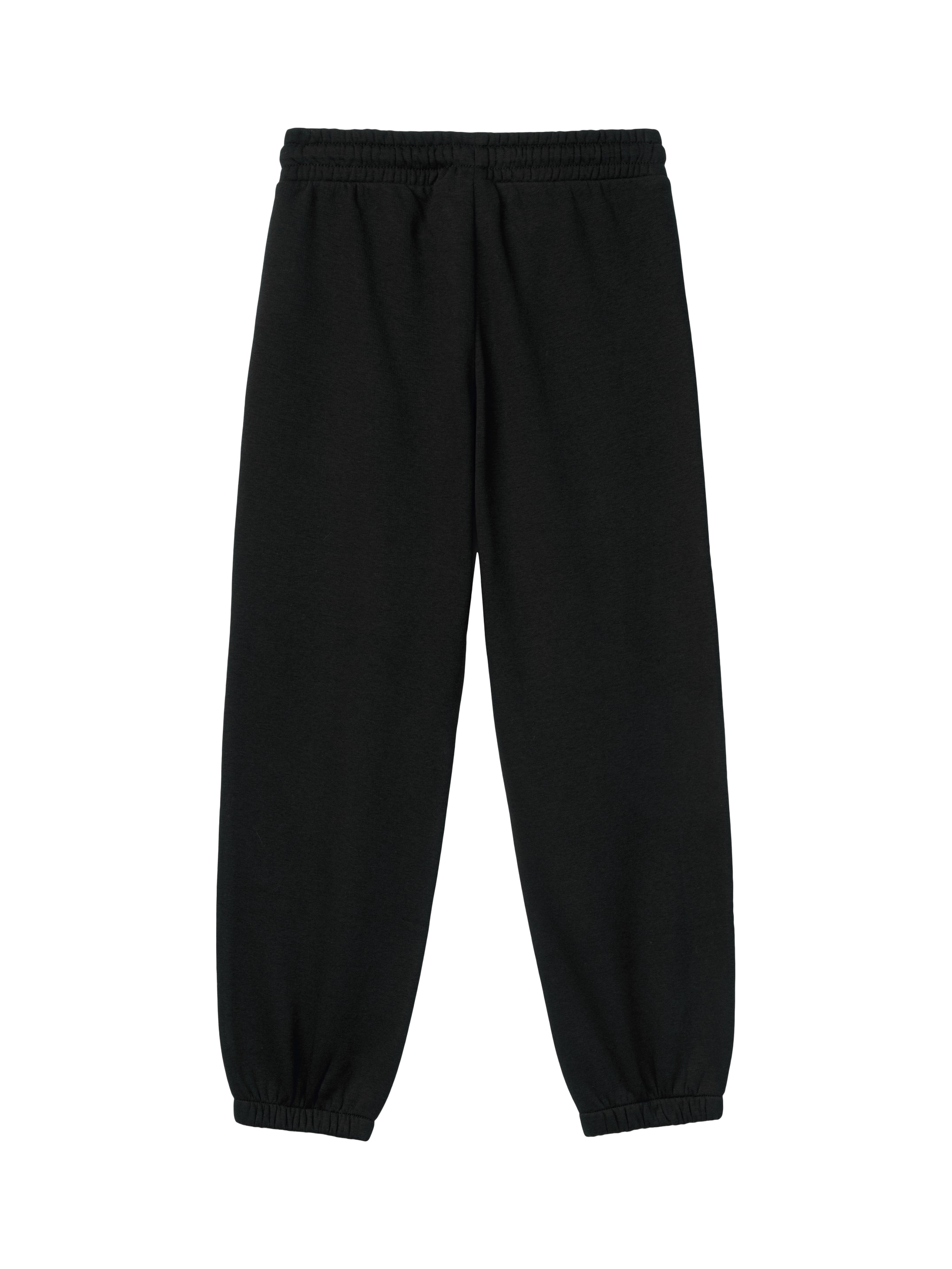 Product image 2 of 3, which shows Benetton Kids' Fleece Drawstring Joggers, Black, 10-11 years