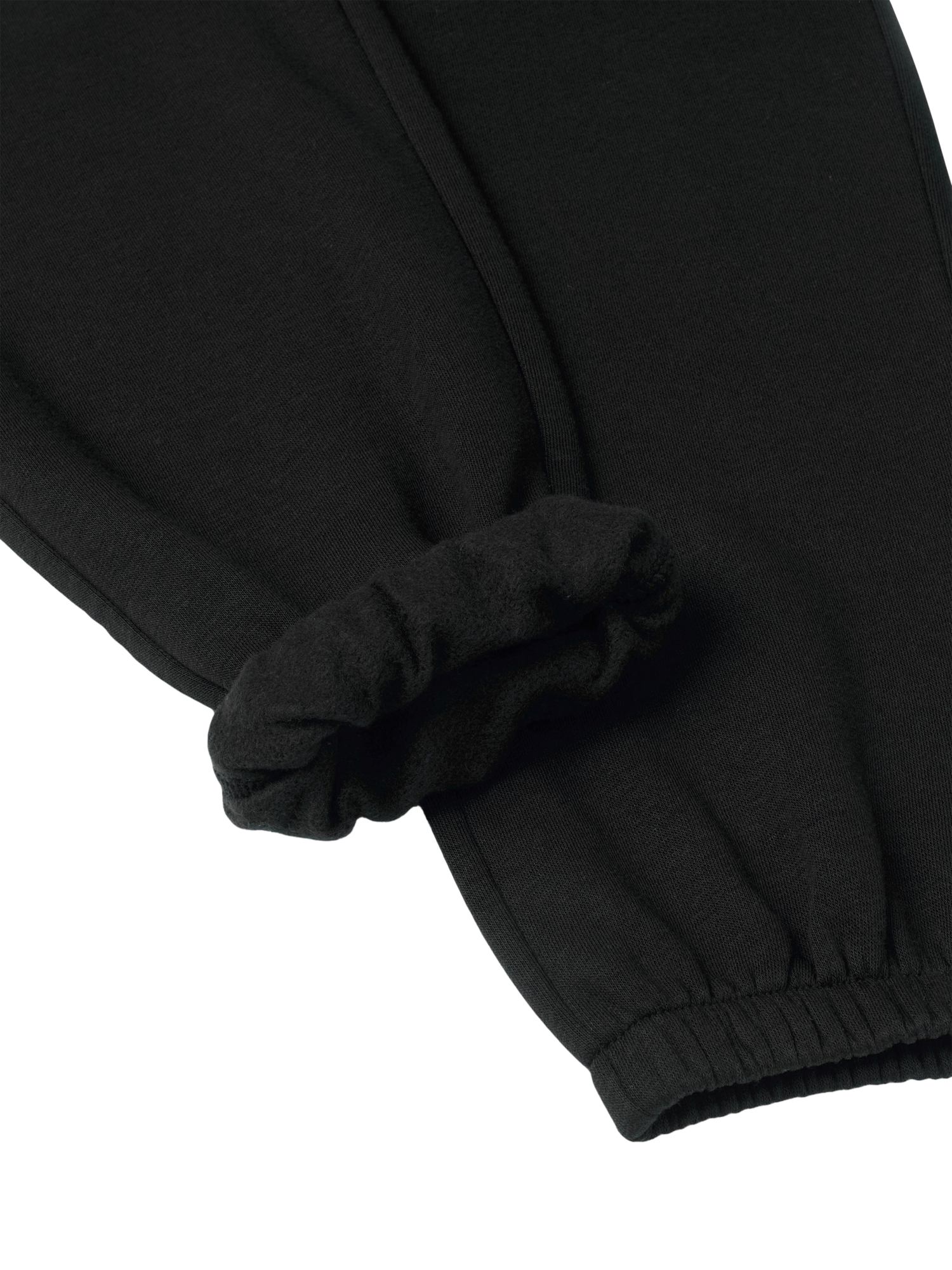 Product image 3 of 3, which shows Benetton Kids' Fleece Drawstring Joggers, Black, 10-11 years