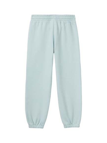 Benetton Kids' Cotton Blend Fleece Drawstring Joggers, Green - view 2, Green