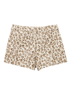 Benetton Kids' Corduroy Animal Print Skort, Multi - view 2, Multi