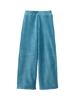 Benetton Kids' Cotton Blend Palazzo Trousers, Blue, Blue
