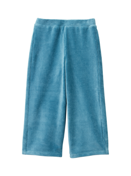 Benetton Kids' Velour Palazzo Pants, Blue