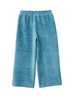 Benetton Kids' Velour Palazzo Pants - view 2, Blue