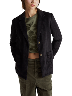 Benetton Single-Breasted Blazer, Black, Black