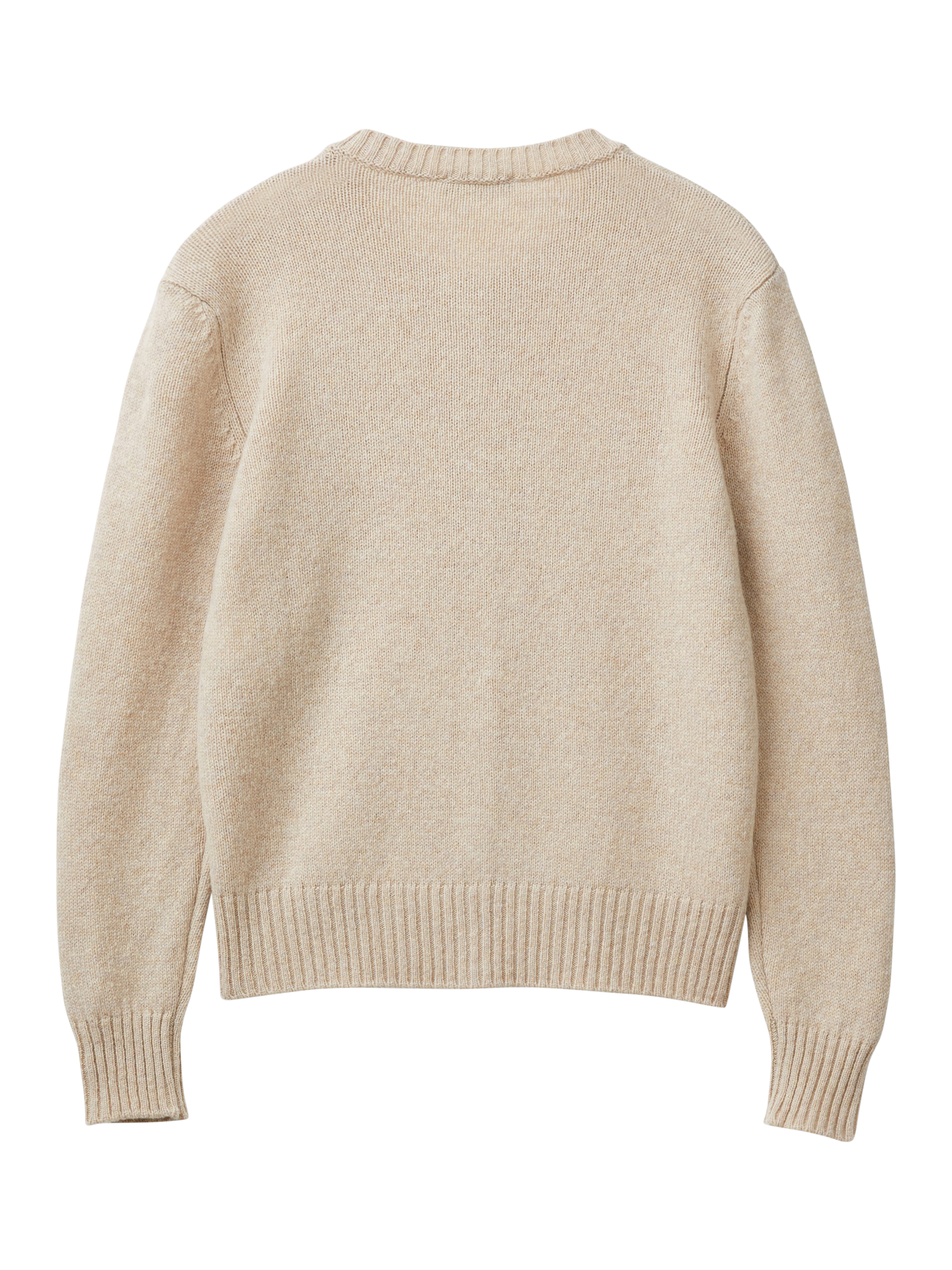 Product image 5 of 6, which shows Benetton Korean Pure Wool Cardigan, Beige, XS
