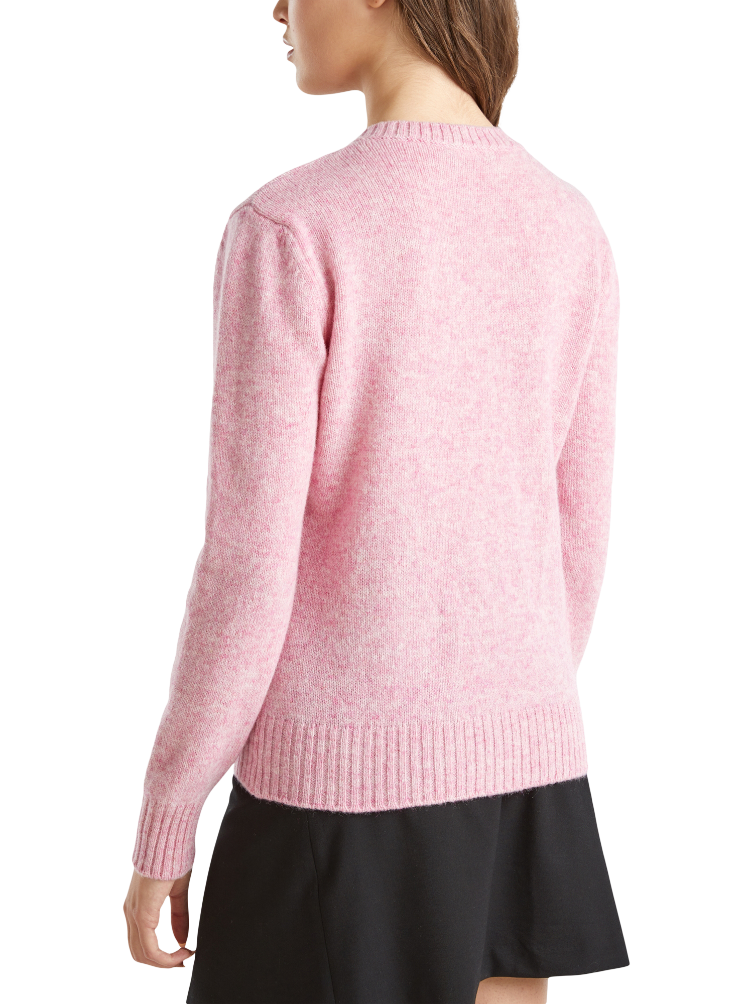 Product image 2 of 6, which shows Benetton Korean Pure Wool Cardigan, Pink, XS