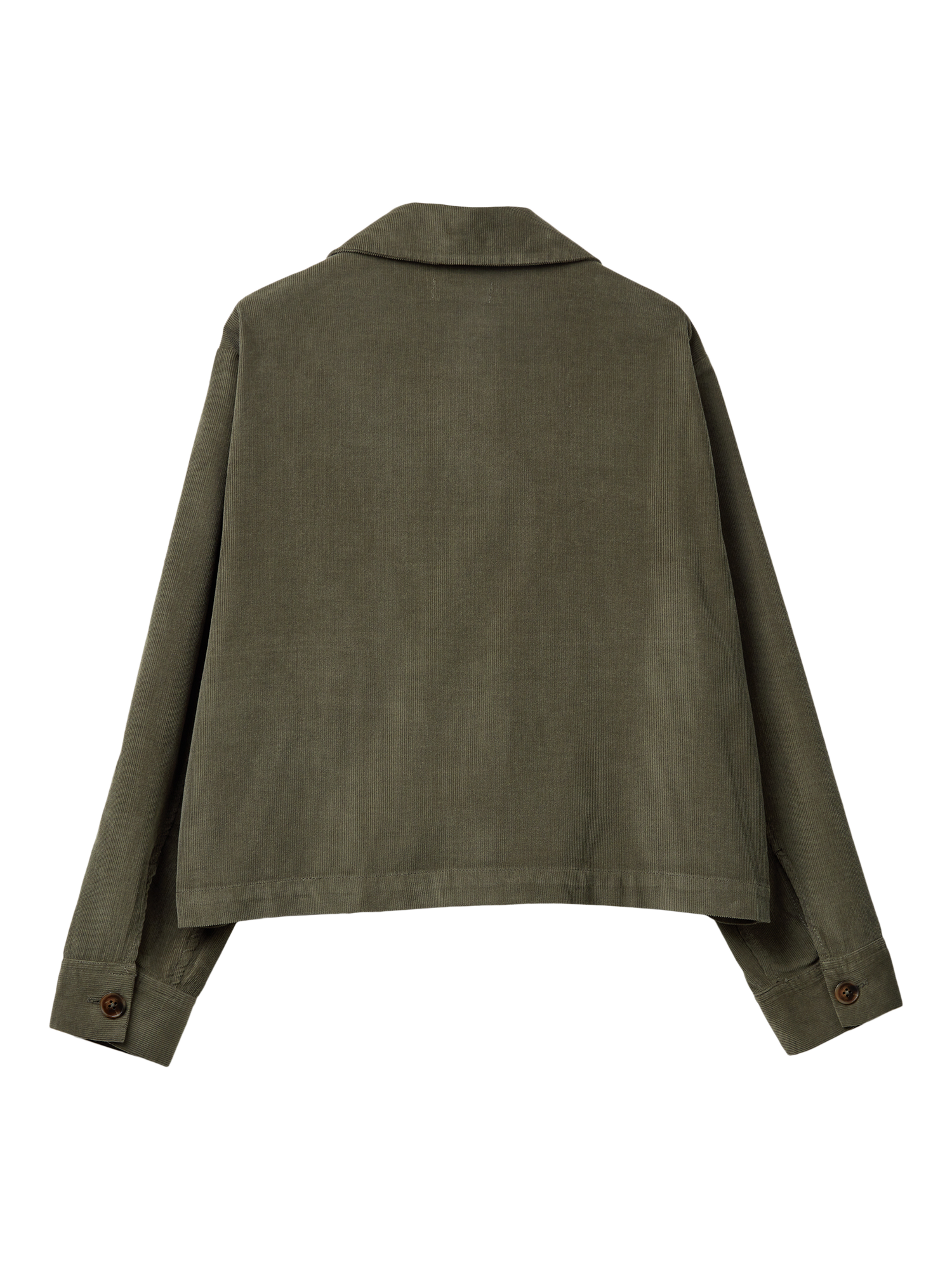 Product image 5 of 5, which shows Benetton Pure Cotton Button Front Blazer, Green, S