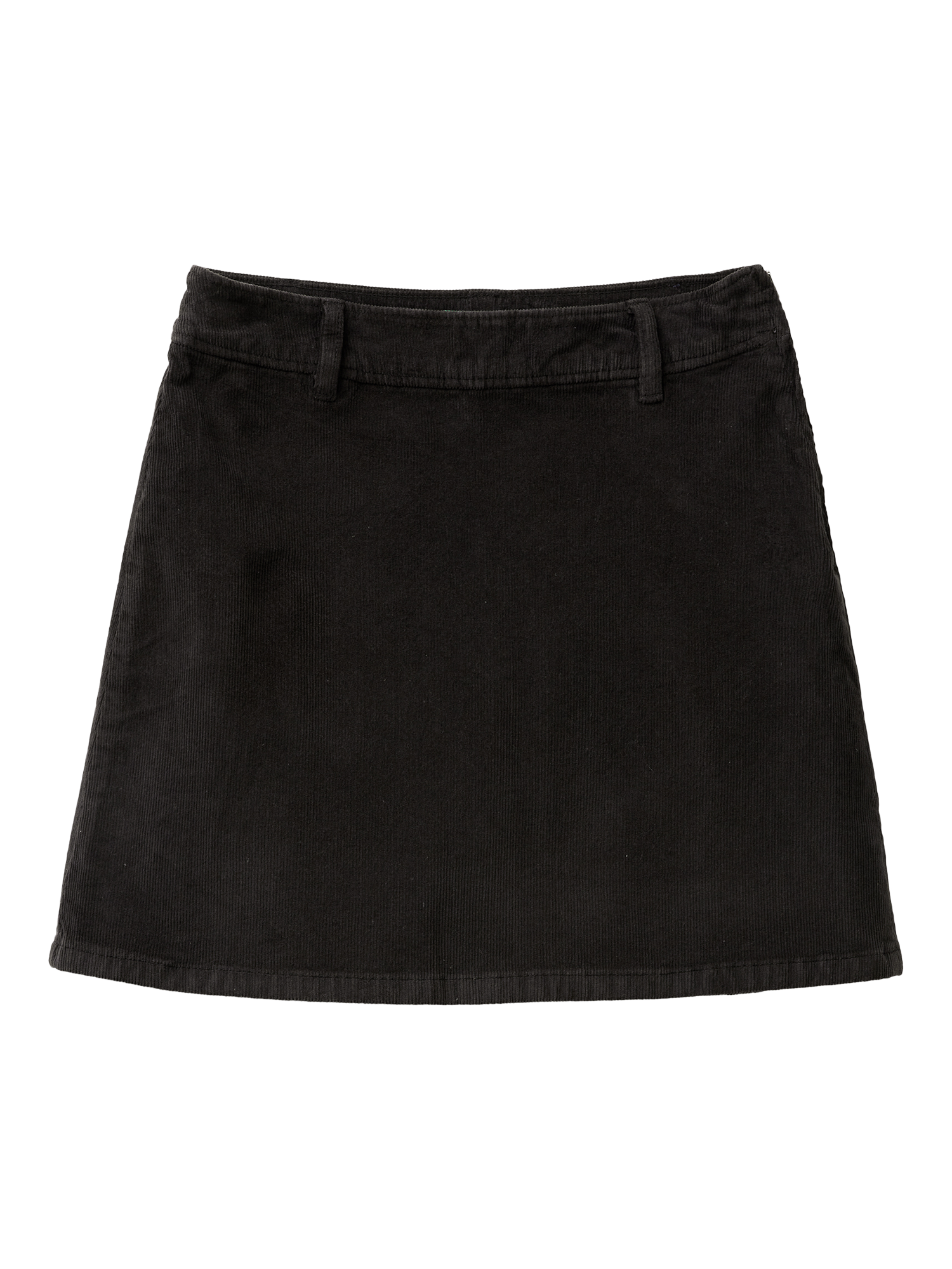 Product image 4 of 5, which shows Benetton Mid Rise Velvet Mini Skirt, Black, 12