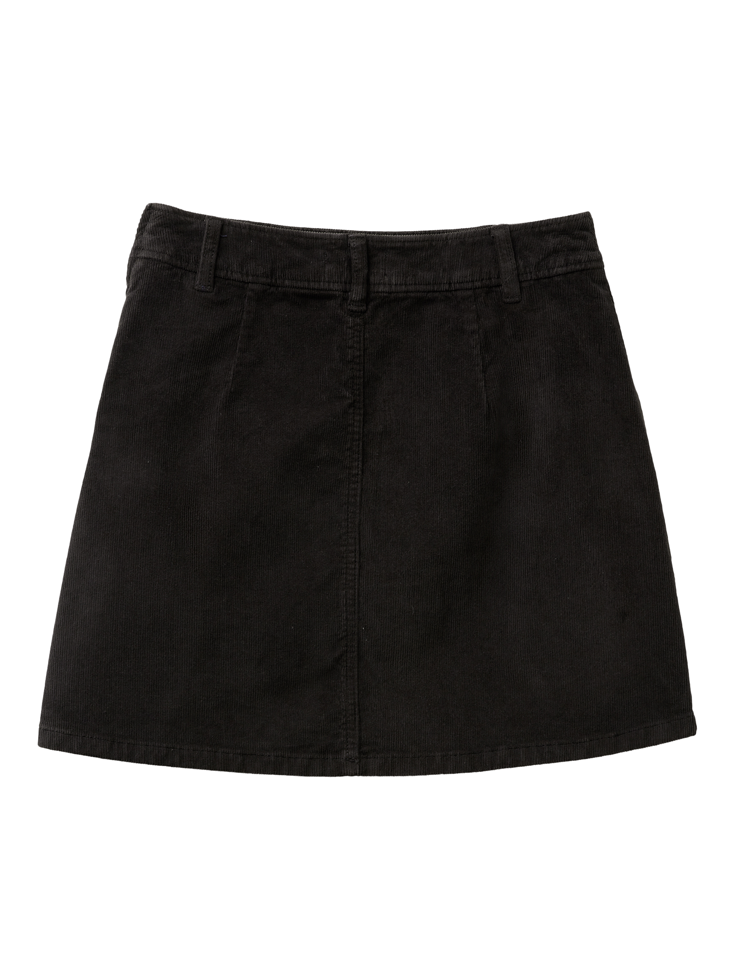 Product image 5 of 5, which shows Benetton Mid Rise Velvet Mini Skirt, Black, 12