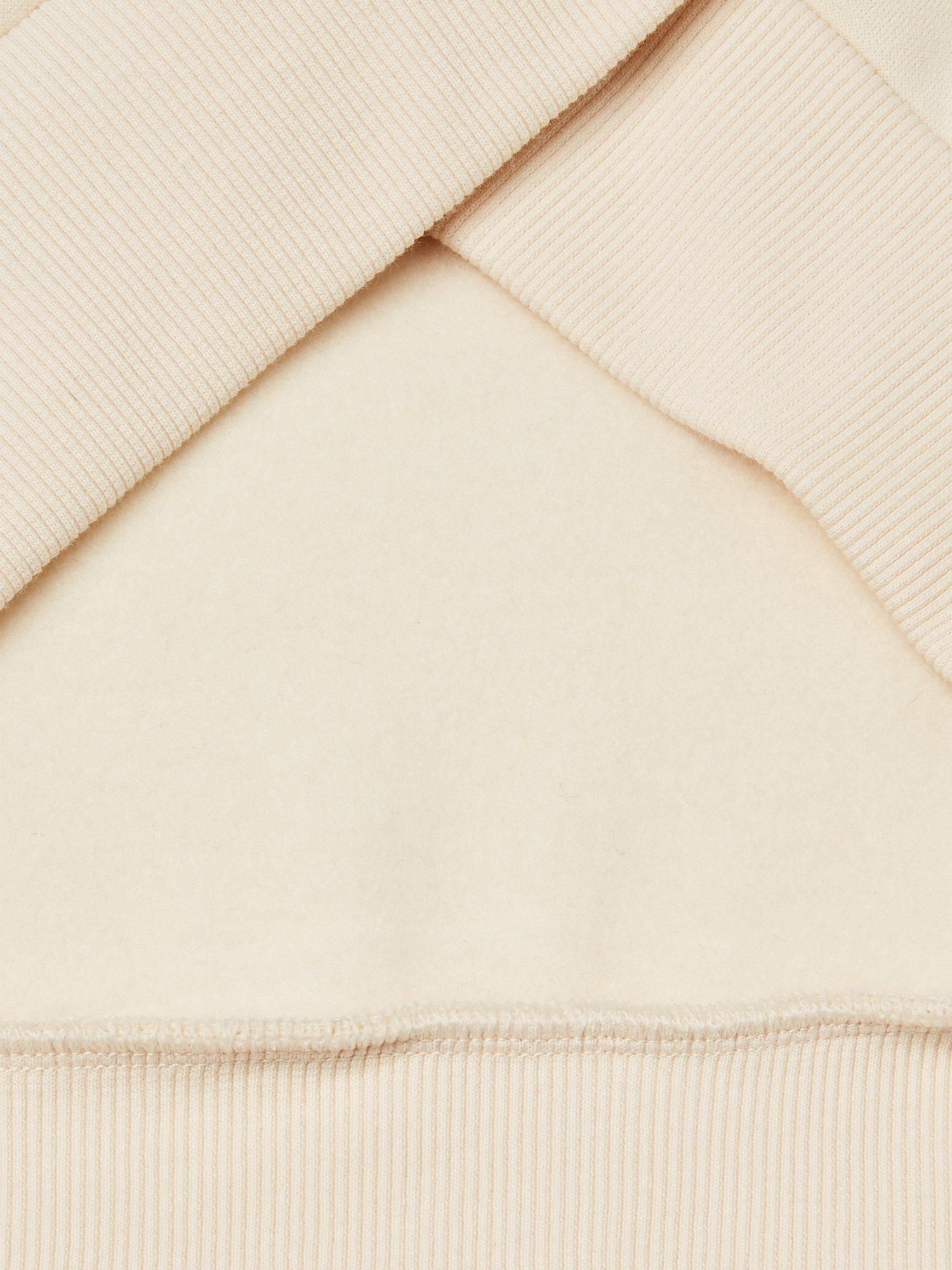 Product image 6 of 6, which shows Benetton Crew Neck Embroidered Sweatshirt, Beige, XS