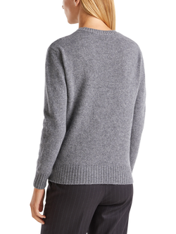 Benetton Crew Neck Pure Wool Jumper - view 2, Grey