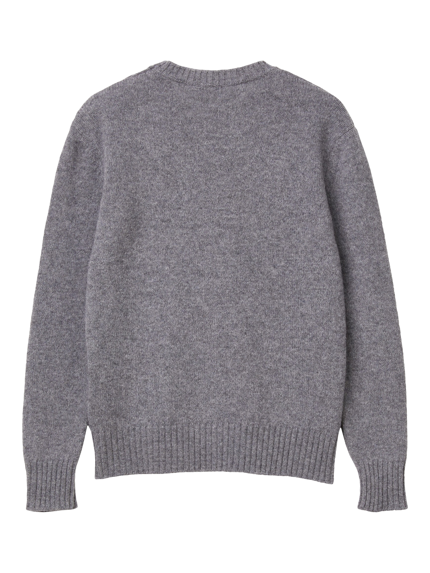 Product image 5 of 6, which shows Benetton Crew Neck Pure Wool Jumper, Grey, XS
