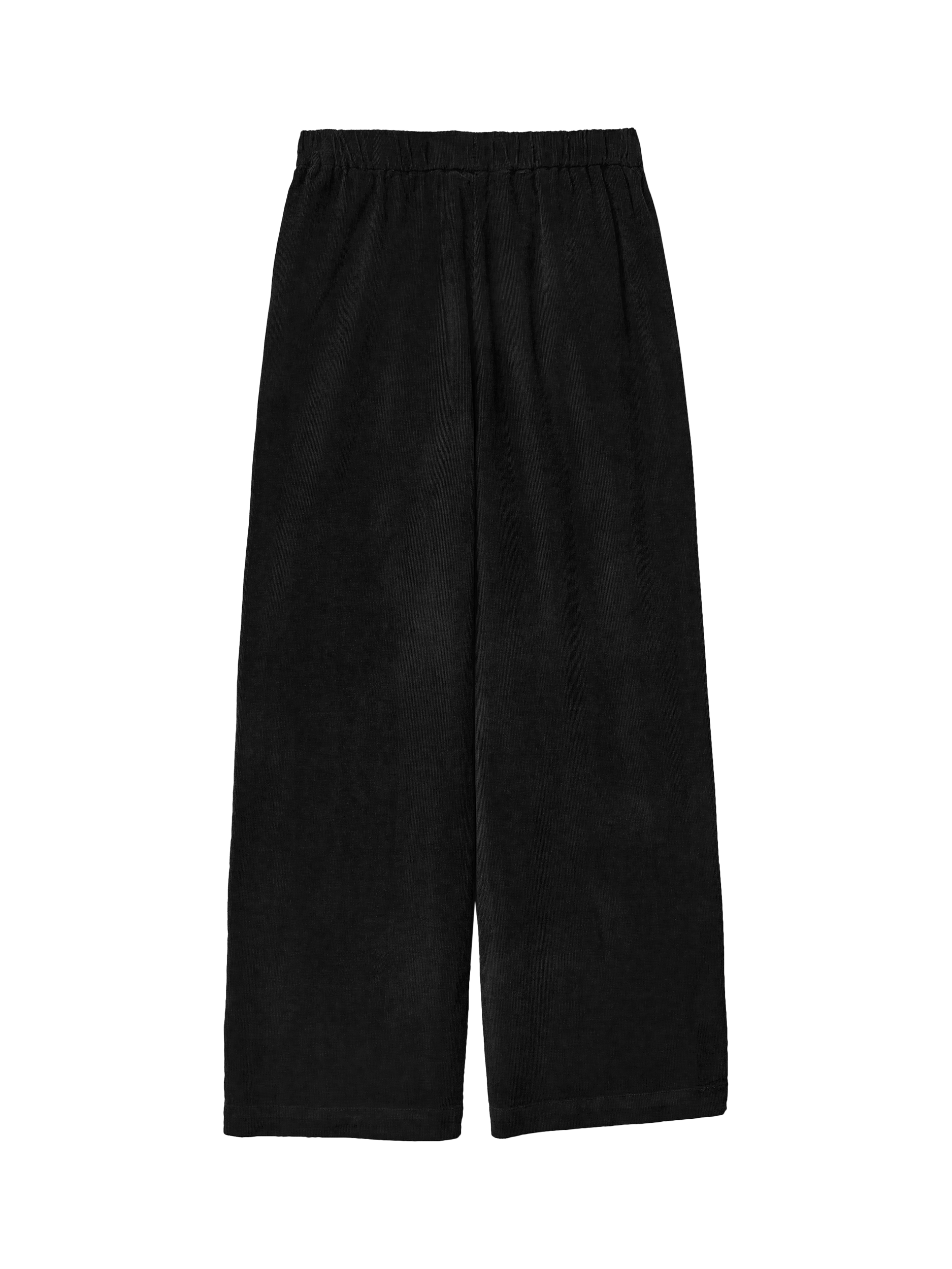 Product image 5 of 5, which shows Benetton Corduroy Wide Leg Trousers, Black, S