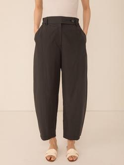 VIVERE Thea Barrel Leg Trousers, Black