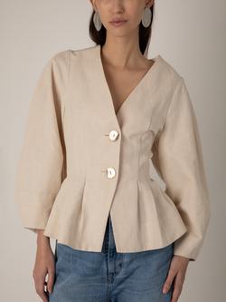 VIVERE Hazel Blazer, Beige - view 2, Beige