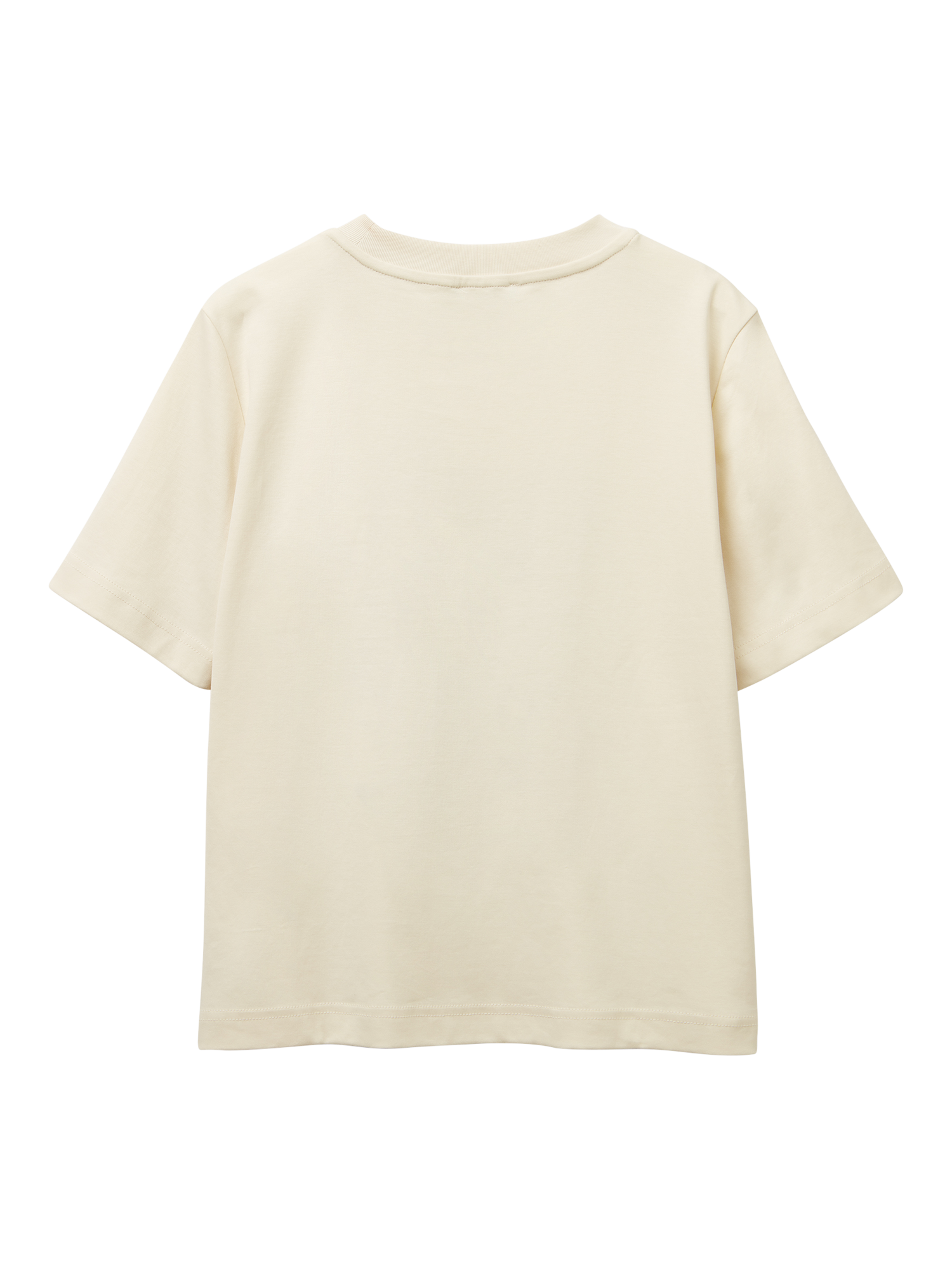 Product image 5 of 6, which shows Benetton Cotton Floral T-Shirt, Beige, M