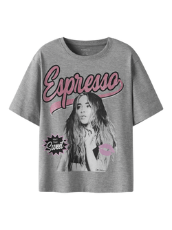 NAME IT Kids' Celebrity Icons T-Shirt, Grey Melange, Grey Melange