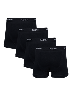 OddBalls Classic Cotton Blend Boxers, Pack of 4 - view 2, Black