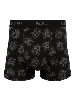 OddBalls England Football Cotton Blend Boxers, Pack of 2 - view 2, Black