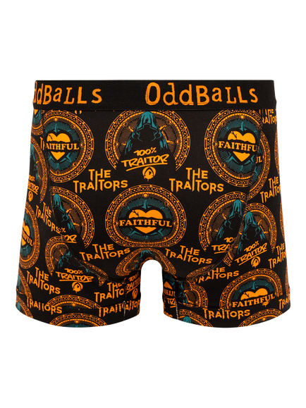 OddBalls The Traitors Cotton Blend Boxers, Multi - view 2, Multi