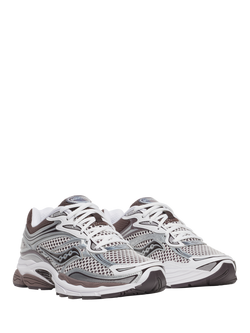 Saucony ProGrid Omni 9 Running Shoes, White/Brown - view 2, White/Brown