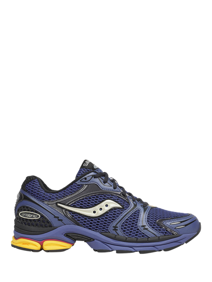 Saucony ProGrid Triumph 4 Lace Up Trainers, Blue/Black, Blue/Black