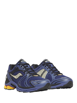 Saucony ProGrid Triumph 4 Lace Up Trainers, Blue/Black - view 2, Blue/Black