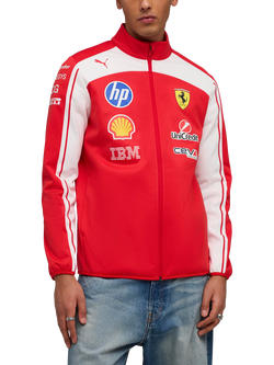 PUMA Scuderia Ferrari Replica Racing Soft Shell Jacket, Red, Puma Red