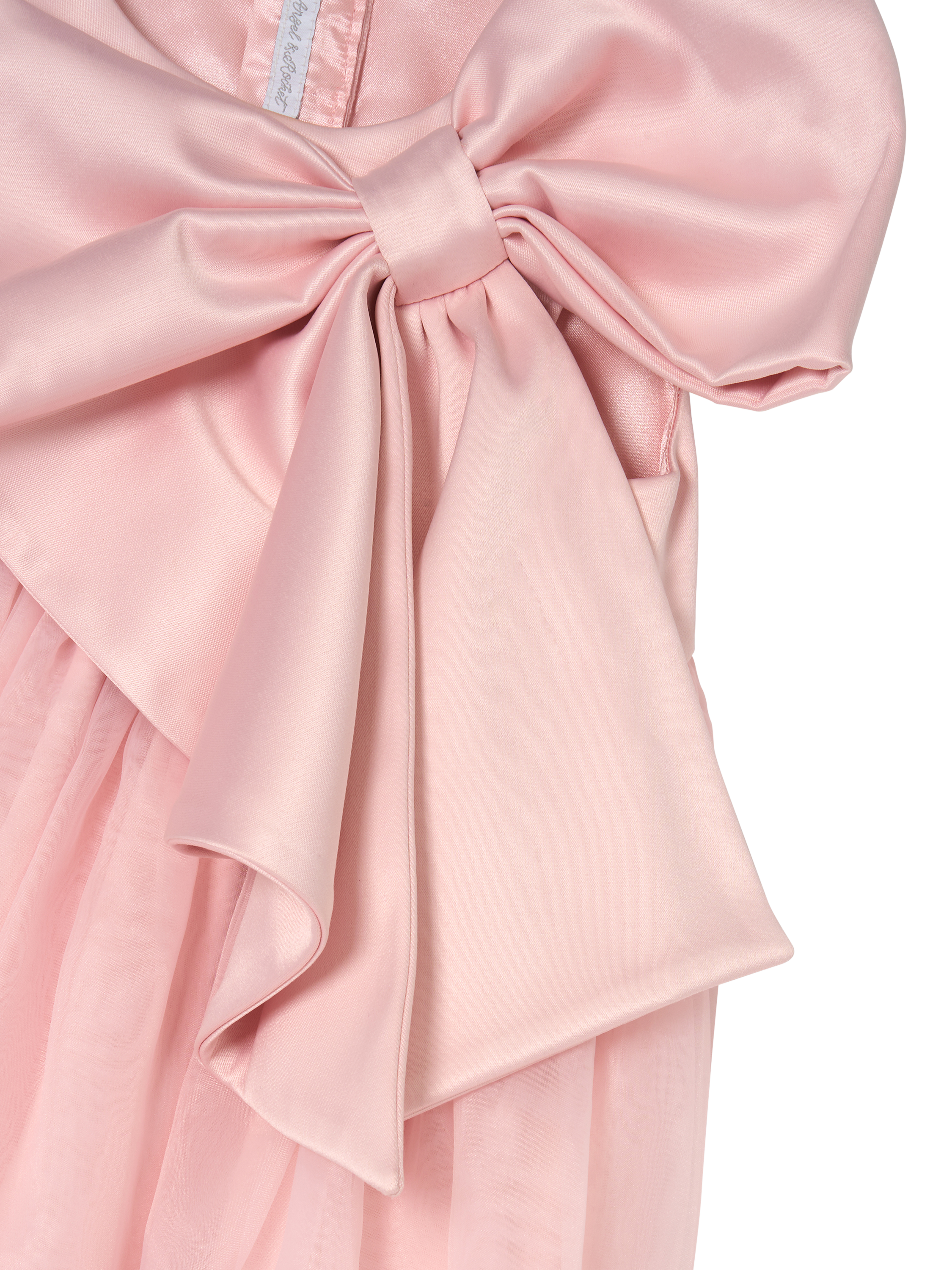 Product image 8 of 8, which shows Angel & Rocket Kids' Oversized Bow Tulle Dress, Blush, 2 years