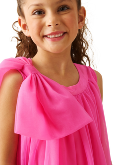 Angel & Rocket Kids' Sleeveless Bow Shoulder Tulle Dress, Pink - view 2, Pink