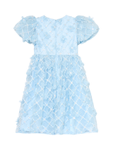Angel & Rocket Kids' Francine Floral Mesh Puff Sleeve Dress