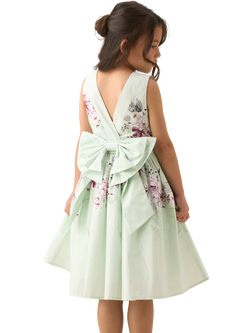 Angel & Rocket Kids' Sleeveless Bow Back Floral Dress - view 2, Mint/Multi