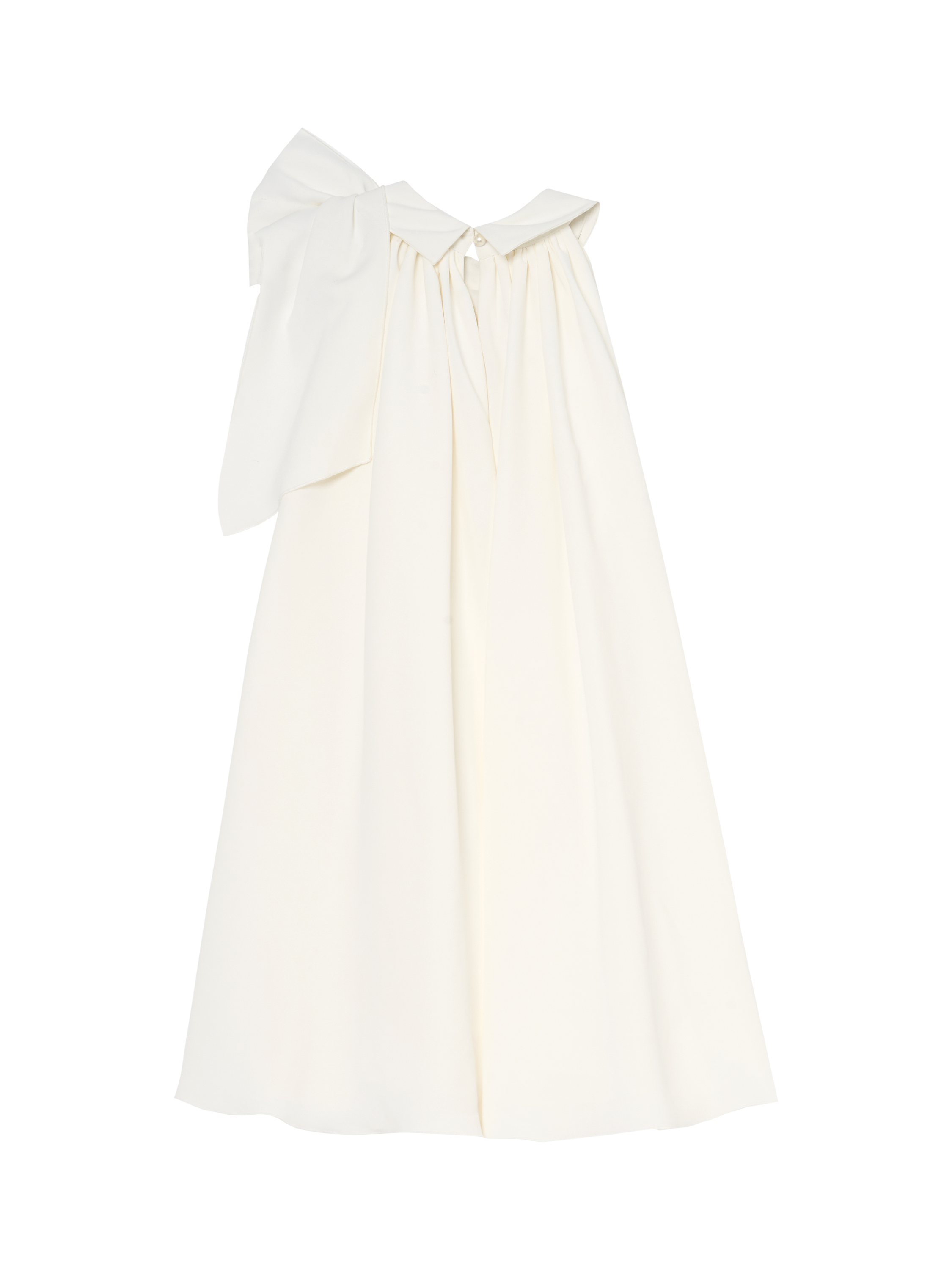 Product image 7 of 8, which shows Angel & Rocket Kids' Bow Swing Dress, White, 2 years