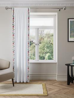 John Lewis x Anine Cecilie Iversen Posy Embroidered Slot Top Voile Panel, Multi - view 2, Multi