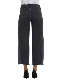 NYDJ Teresa Side Panel Wide Leg Jeans, Street Shade - view 2, Street Shade
