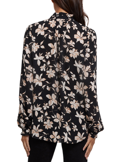 NYDJ Floral Pleated Front Tunic Top, Claudette - view 2, Claudette