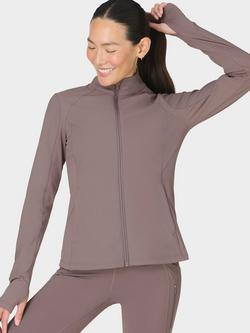 Sweaty Betty Winter Power Soft Shell Jacket - view 2, Grounded Brown