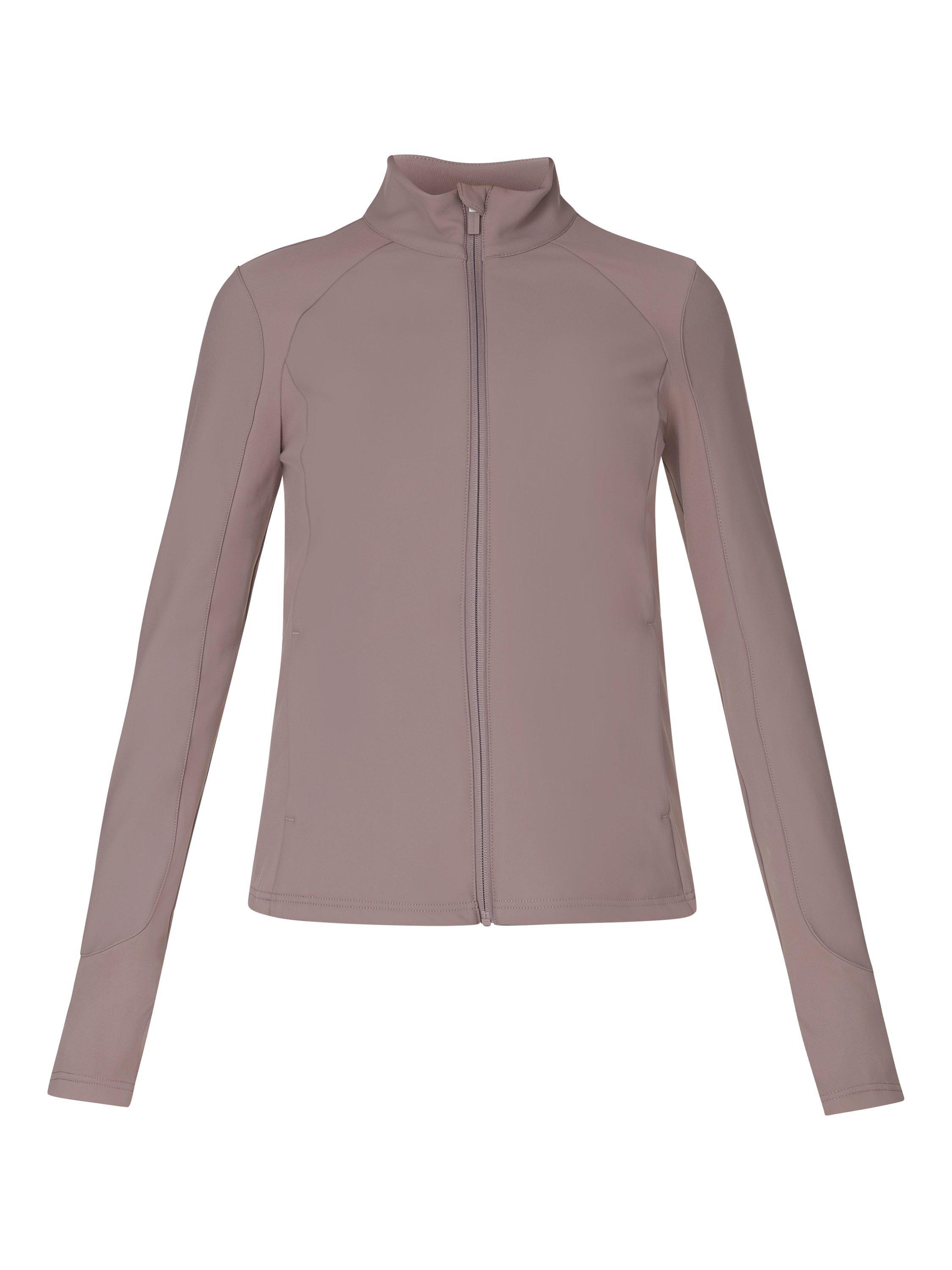 Product image 4 of 7, which shows Sweaty Betty Winter Power Soft Shell Jacket, Grounded Brown, XXS