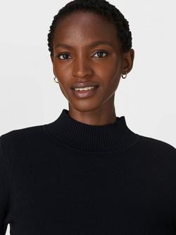 Sweaty Betty Soft Knit Cotton Blend High Neck Top, Black - view 2, Black