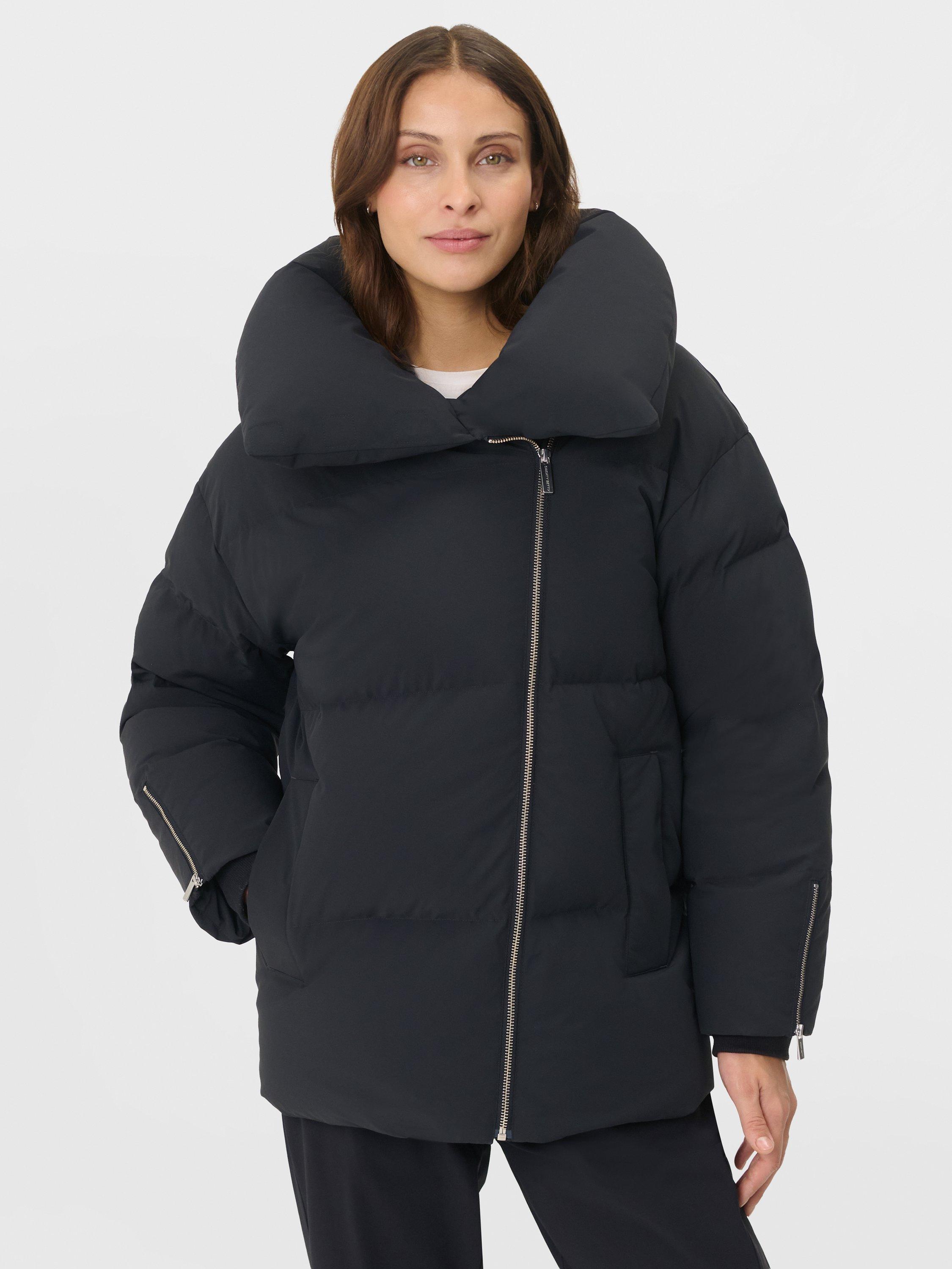 Product image 1 of 9, which shows Sweaty Betty Warm Winter Puffer Jacket, Black, XS