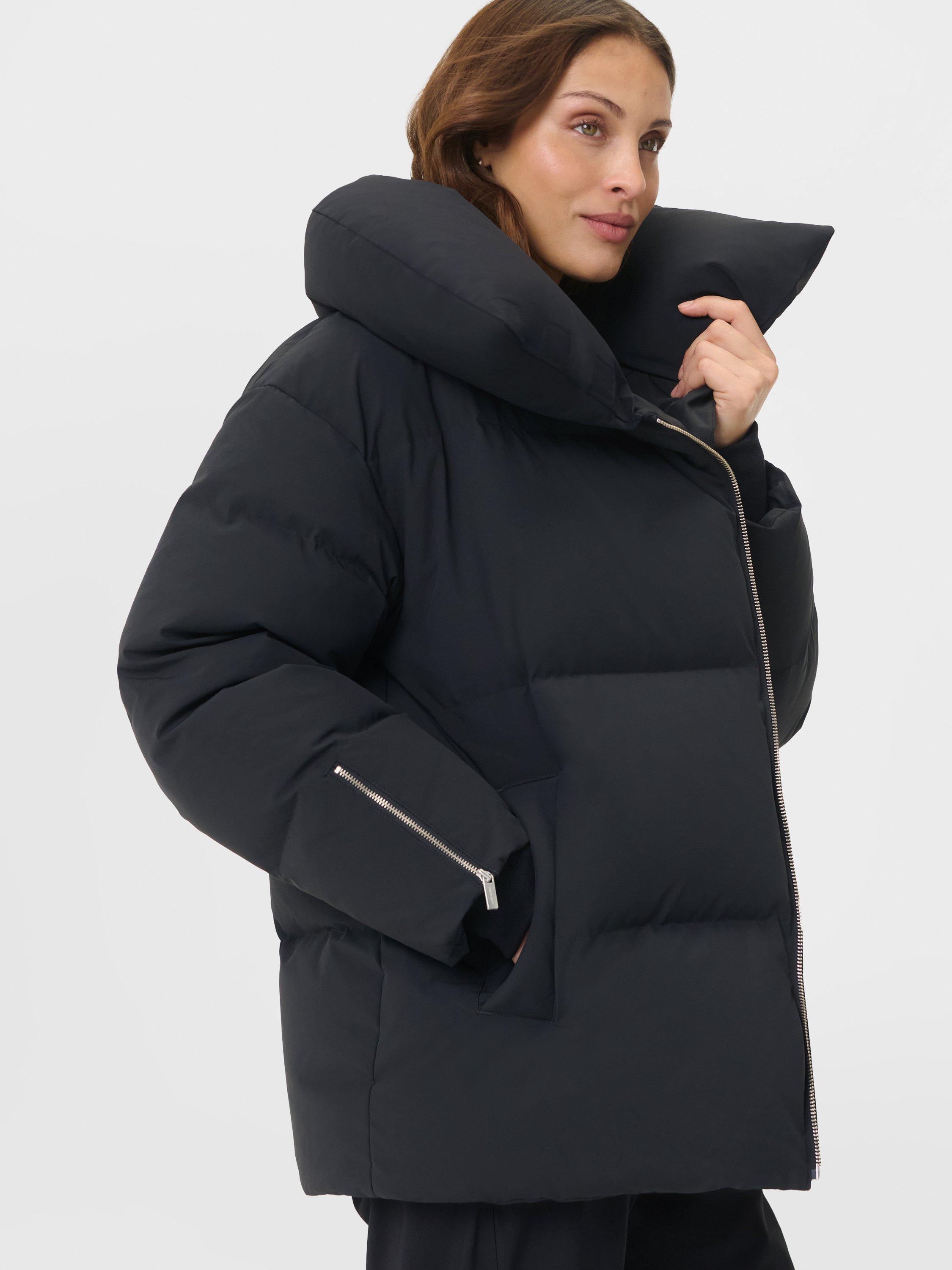 Product image 2 of 9, which shows Sweaty Betty Warm Winter Puffer Jacket, Black, XS
