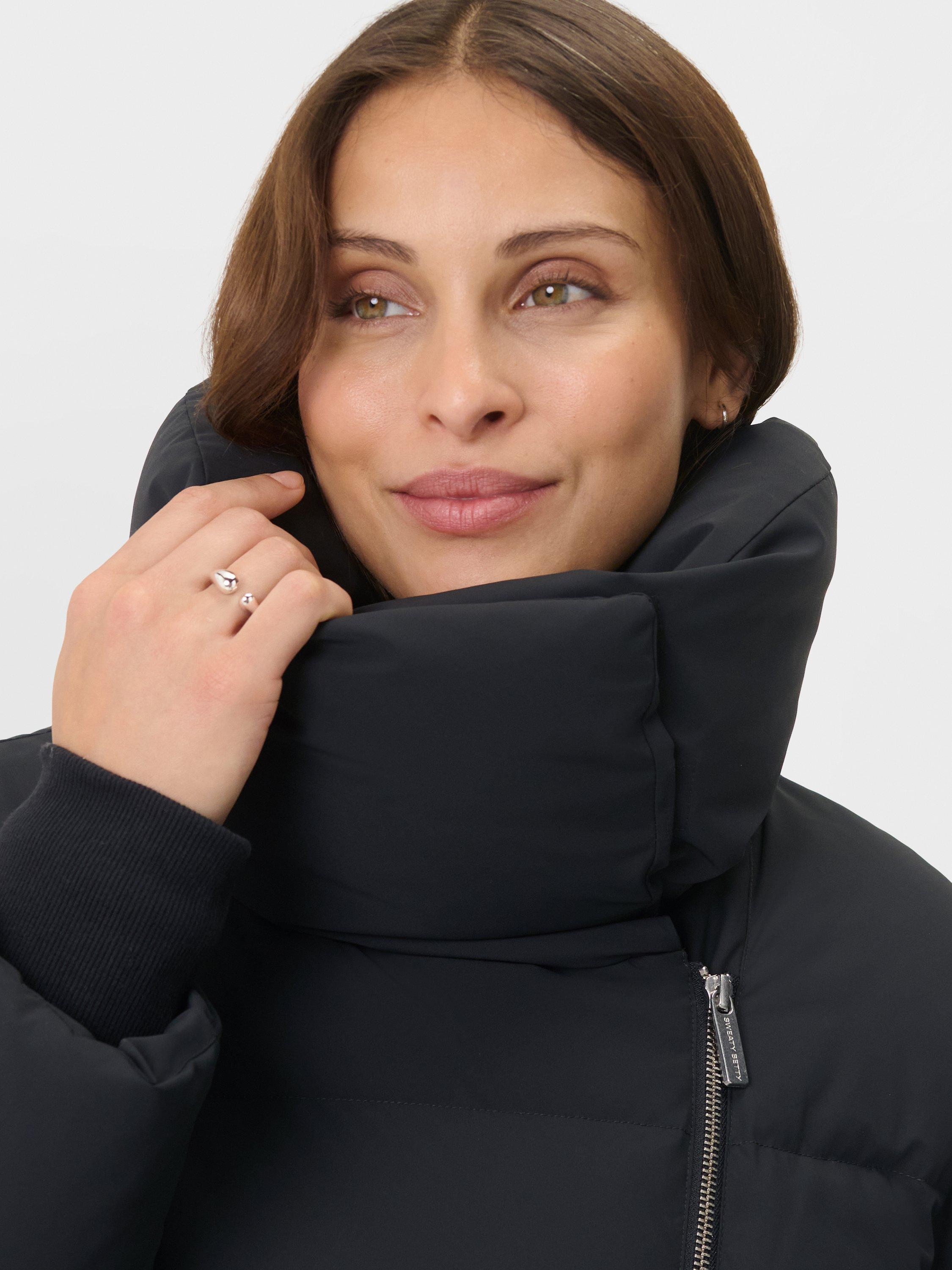 Product image 6 of 9, which shows Sweaty Betty Warm Winter Puffer Jacket, Black, XS